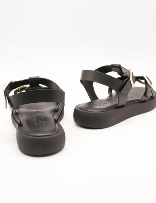 Sandalia Wonders AB-1012 Combi Negro de Mujer