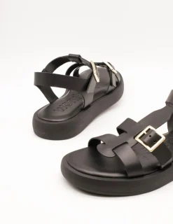 Sandalia Wonders AB-1012 Combi Negro de Mujer