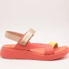 Sandalia Wonders C-6543 Combi Coral-Cyber de Mujer