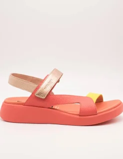 Sandalia Wonders C-6543 Combi Coral-Cyber de Mujer