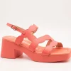 Sandalia Wonders D-1020 Wild Coral de Mujer