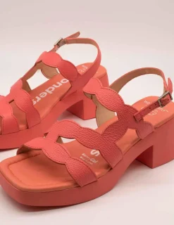 Sandalia Wonders D-1020 Wild Coral de Mujer