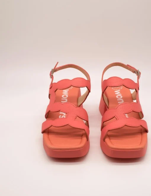 Sandalia Wonders D-1020 Wild Coral de Mujer