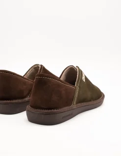 Zapatilla Nordikas 2134 Afelpado Kaki de Hombre