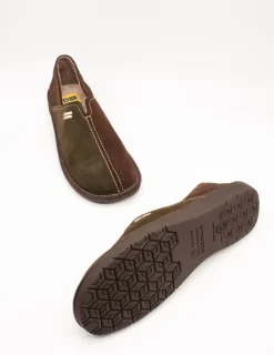 Zapatilla Nordikas 2134 Afelpado Kaki de Hombre