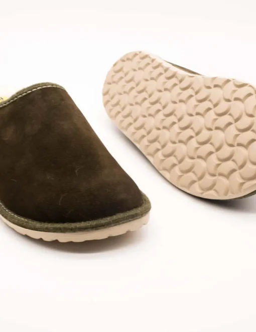 Zapatilla Nordikas 2217 Afelpado Kaki de Hombre
