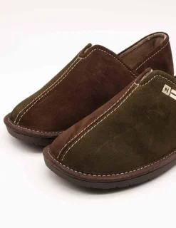 Zapatilla Nordikas 2134 Afelpado Kaki de Hombre