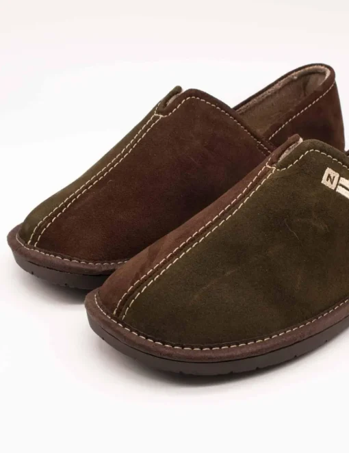 Zapatilla Nordikas 2134 Afelpado Kaki de Hombre