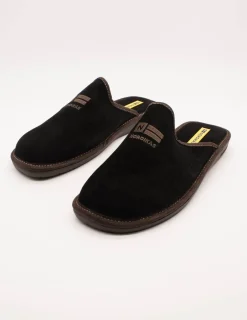 Zapatilla Nordika´s 236 afelpado negro nevada de hombre.