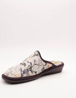 Zapatilla Nordika´s 347/8 flor perla de mujer.