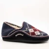 Zapatilla Nordikas 3002 Rombos Marino de Hombre