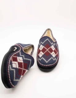 Zapatilla Nordikas 3002 Rombos Marino de Hombre