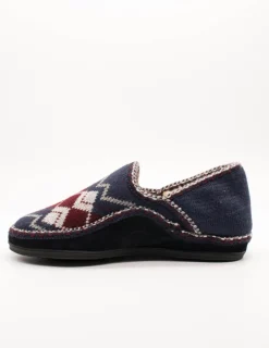 Zapatilla Nordikas 3002 Rombos Marino de Hombre
