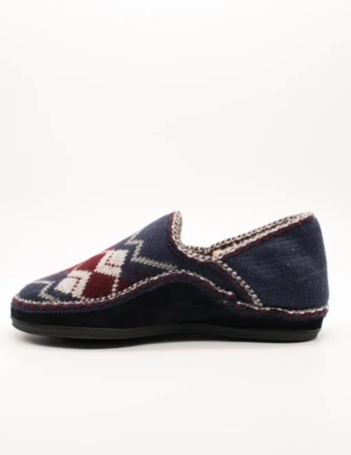 Zapatilla Nordikas 3002 Rombos Marino de Hombre