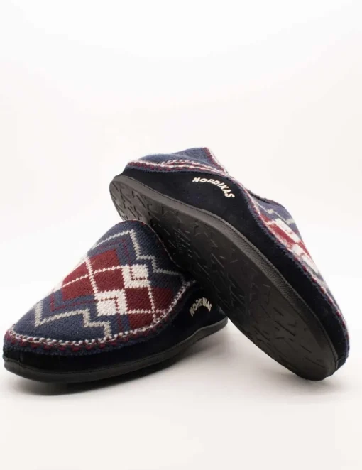 Zapatilla Nordikas 3002 Rombos Marino de Hombre