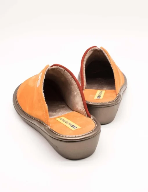 Zapatilla Nordikas 2152-O/8 Afelpado Naranja de Mujer
