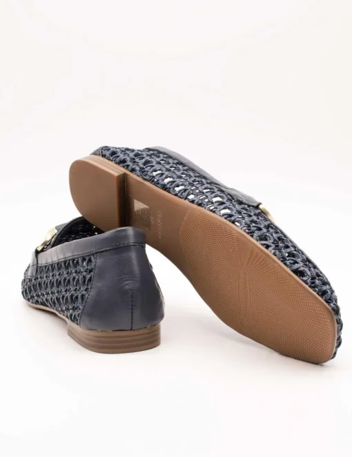 Zapato Be Free Anne-1579 Leather Blue de Mujer
