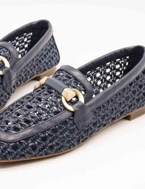 Zapato Be Free Anne-1579 Leather Blue de Mujer