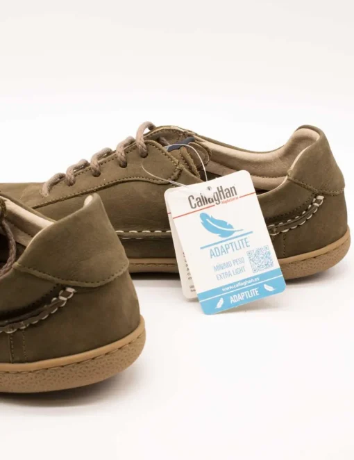 Zapato Callaghan 61903 Nobuk Soft Kaki de Hombre