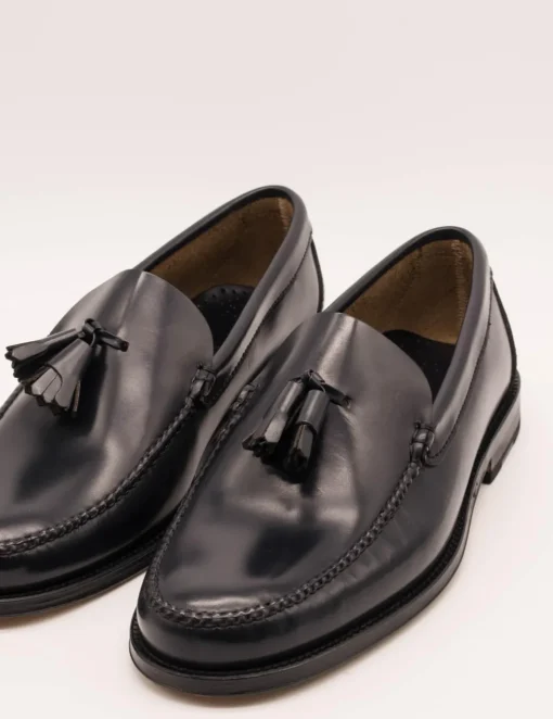 Zapato Castellano 801 calf azul ADB de hombre.