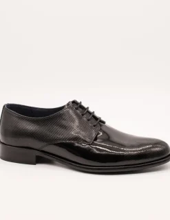 Zapato Donattelli 10944 Bronx negro placado de hombre.