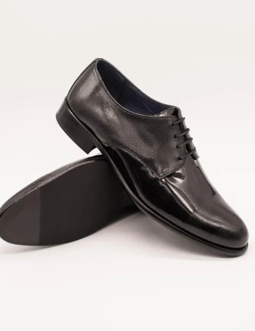 Zapato Donattelli 10944 Bronx negro placado de hombre.