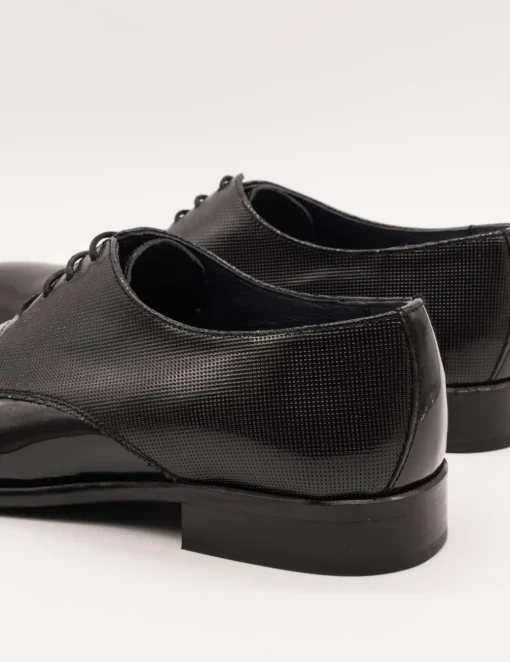 Zapato Donattelli 10944 Bronx negro placado de hombre.