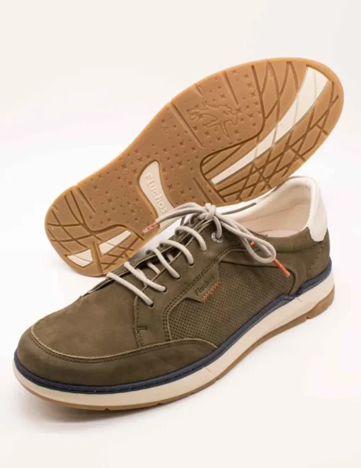 Zapato Fluchos F2211 Nobuck Delbuck Stone de Hombre