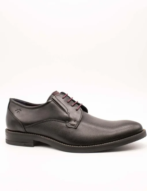 Zapato Fluchos F1631 Piel Memory Negro de Hombre