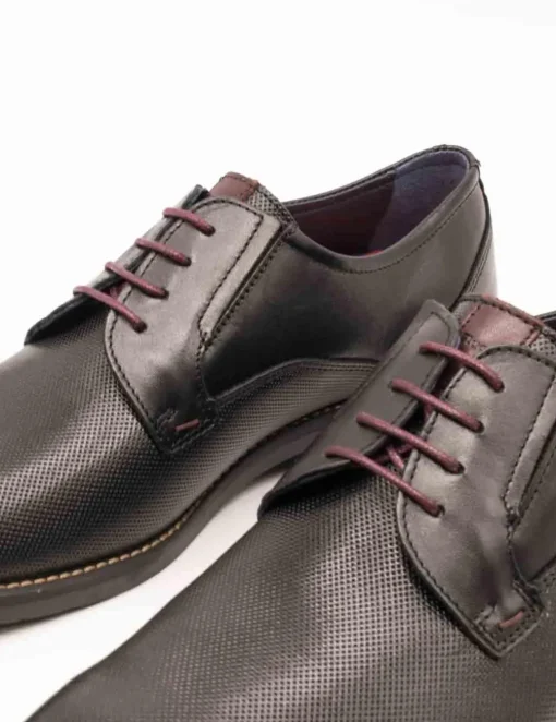 Zapato Fluchos F1631 Piel Memory Negro de Hombre