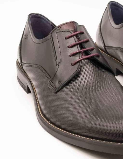 Zapato Fluchos F1631 Piel Memory Negro de Hombre