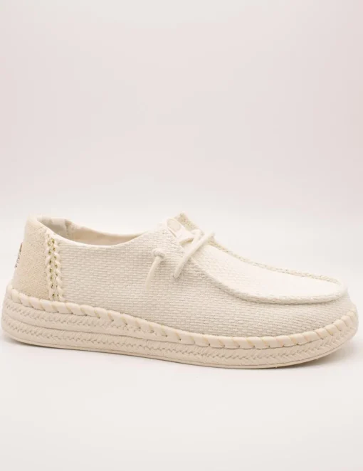 Zapato Hey Dude HD43681-100 Wendy White de Mujer