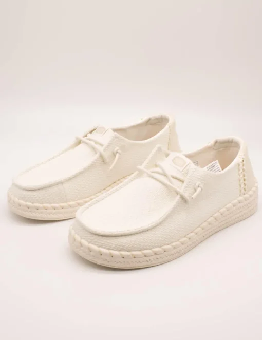 Zapato Hey Dude HD43681-100 Wendy White de Mujer