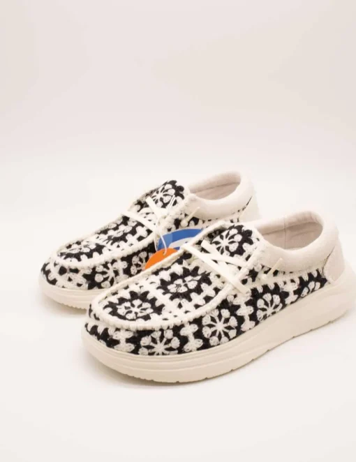 Zapato Hey Dude HD43728-0C4 Wendy Black de Mujer
