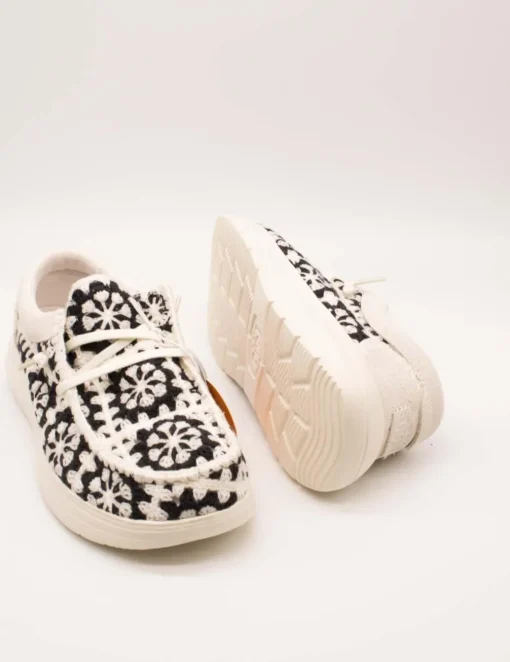 Zapato Hey Dude HD43728-0C4 Wendy Black de Mujer