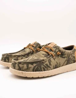 Zapato Hey Dude HD43087-3ZX Wally Olive de Hombre