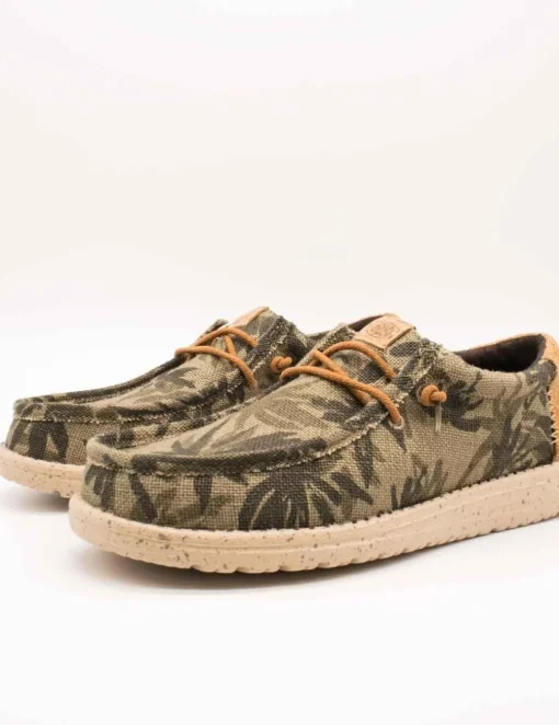 Zapato Hey Dude HD43087-3ZX Wally Olive de Hombre