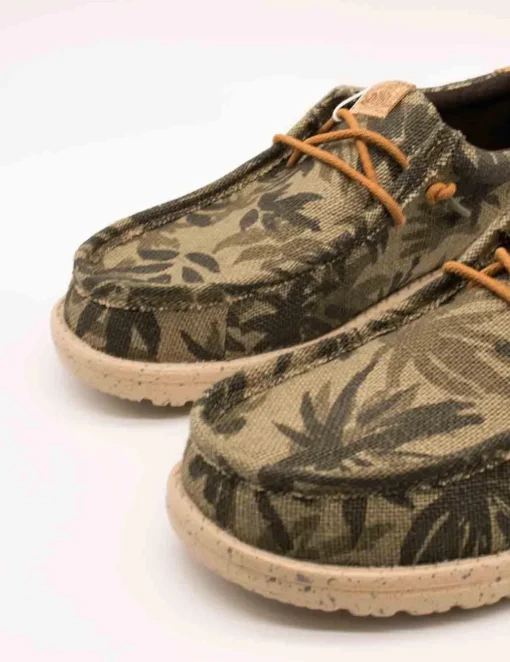 Zapato Hey Dude HD43087-3ZX Wally Olive de Hombre