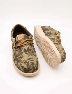 Zapato Hey Dude HD43087-3ZX Wally Olive de Hombre