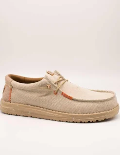 Zapato Hey Dude Wally Coastline Jute Silver de Hombre