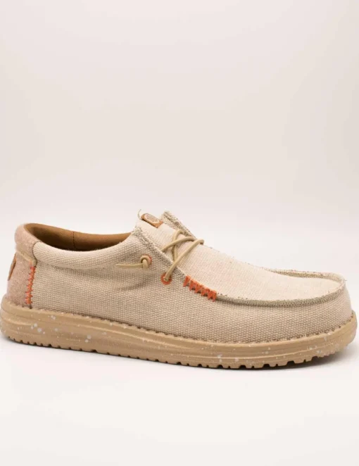 Zapato Hey Dude Wally Coastline Jute Silver de Hombre