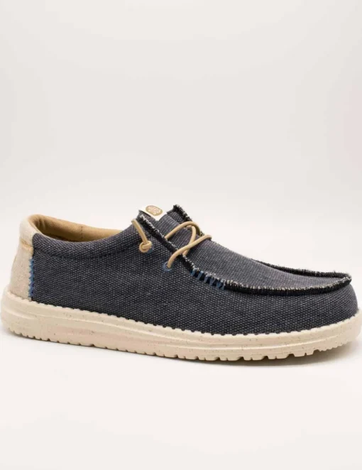 Zapato Hey Dude Wally Coastline Jute Navy de Hombre