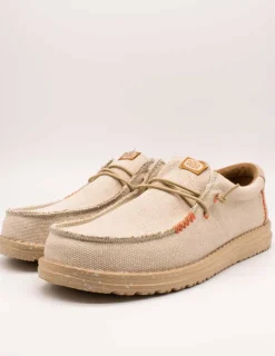 Zapato Hey Dude Wally Coastline Jute Silver de Hombre