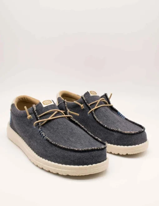 Zapato Hey Dude Wally Coastline Jute Navy de Hombre