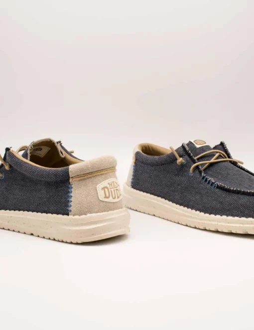 Zapato Hey Dude Wally Coastline Jute Navy de Hombre