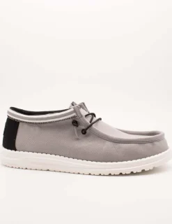Zapato Hey Dude Wally Letterman Light Grey de Hombre