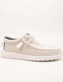 Zapato Hey Dude Wally Sport Mesh White de Hombre