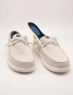 Zapato Hey Dude Wally Sport Mesh White de Hombre