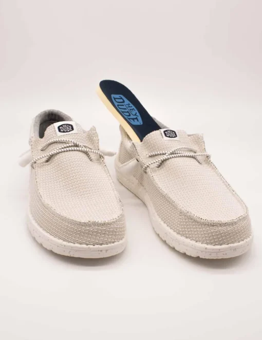 Zapato Hey Dude Wally Sport Mesh White de Hombre
