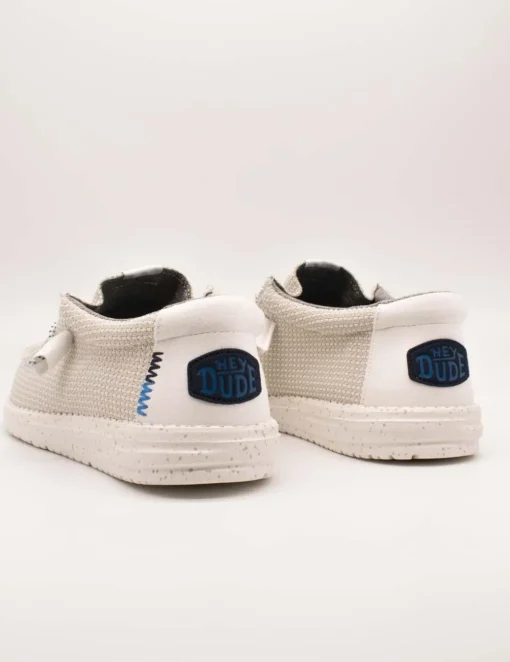 Zapato Hey Dude Wally Sport Mesh White de Hombre